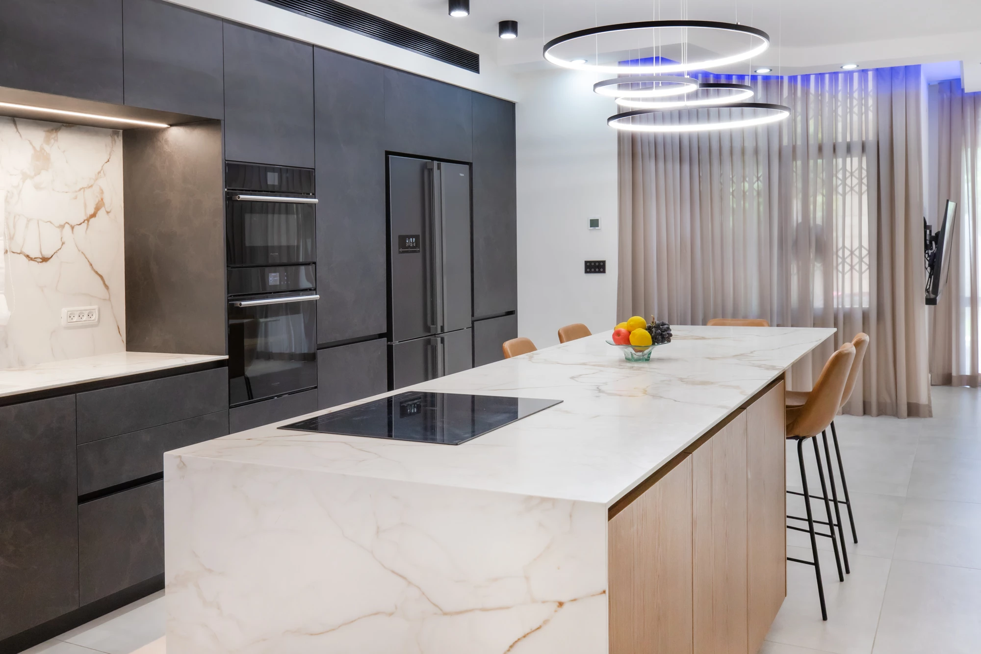 تصميم مطبخ إيطالي مفتوح