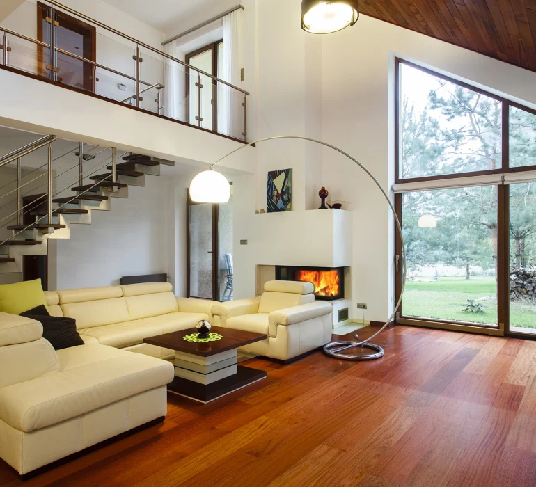 تصميم شقة دورين بسلم داخلي