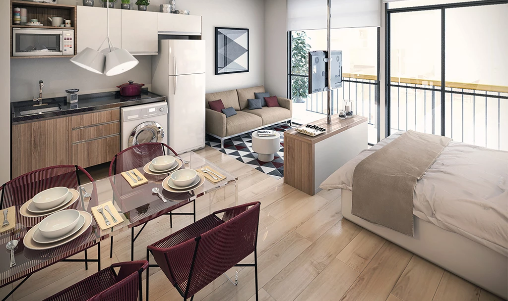 تصميم شقق صغيرة 120 متر